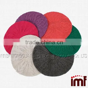 Solid Cashmere Beret,100% Pure Cashmere Beret, Cashmere Hat thumbnail-1