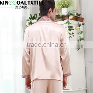 Plus Size 100% Silk Men Night Silk Bedgown thumbnail-1