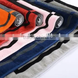 100% Cotton Cheap Wholesale Reacive Printed One Side Velour Beach Towel thumbnail-4