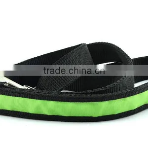 Pets Dog Safety Collar 8 Colors LED Leash Rope Belt Flashing Harness Lead Light Black Nylon thumbnail-2