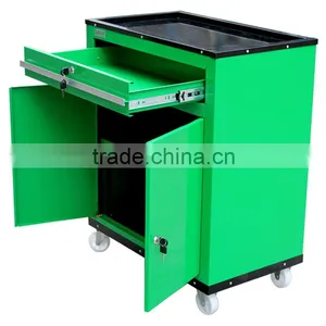 LAOA Green Color Steel Metal Portable Drawer Heavy Duty Workshop Garage Tool Trolley thumbnail-3