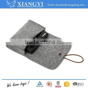 Portable Cheap Felt Coin Bag Wallet Bag Purse Camera Bag for Change Camera Phone Charger thumbnail-2