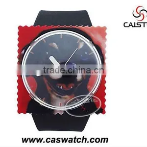Fashion Custom Pattern Silicone Stamp Watch for Ladies Popular Post Watch thumbnail-1