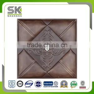 Luxury Waterproof Leather Carving 3D Wall Panels For TV Background thumbnail-1