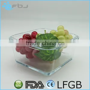 Square Microwaveable Borosilicate Glass Container Set thumbnail-4