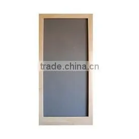 T Bar Solid Stainable Unfinished Wood Screen Door Natural Color thumbnail-6