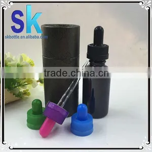 e Liquid Perfume Glass Bottle 30ml Essential Oil Ejuice Glasss Dropper Bottle With Paper Tube thumbnail-1