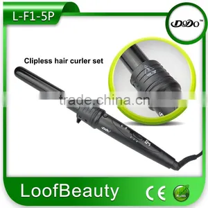 LCD Display 5 Barrels Interchangeable Hair Curling Wand thumbnail-5