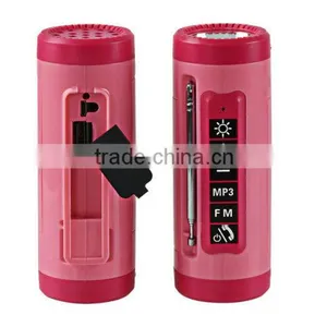 New Mp3 Phone Music Player Laptop Computer PC USB Speaker With Led Flashlight thumbnail-1