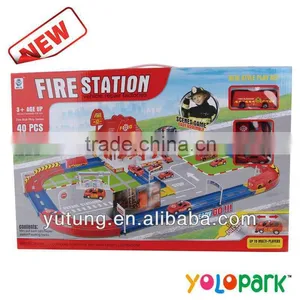 Pull Back Fire Engine Car Game/car Toys thumbnail-2