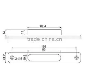 Sliding Door Handle And Window Lock,Aluminium Pull Handle thumbnail-2
