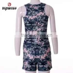 High Quality 3d Sublimation Camouflage Clothing Gym Singlets thumbnail-3