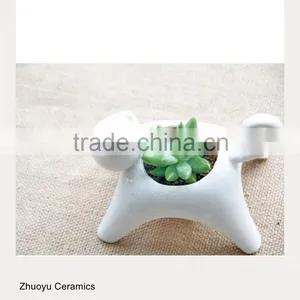 Mini Cat Ceramic Pot for Succulent Plants thumbnail-2