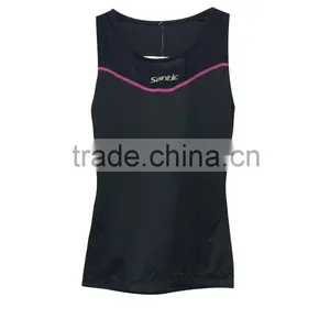 Santic Woman Custom Running Wear OEM Service Compression Tank thumbnail-1