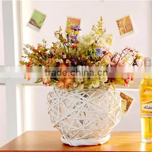 Manufacture Hot Sale Wicker Flower Shape Decoration Wicker Flower thumbnail-2