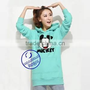 China Supplier Custom Women Hooded Sweatshirt With Embroidered thumbnail-3