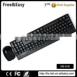 2016 Black Color Wireless Keyboard and Mouse Combo Factory Price thumbnail-5