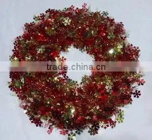 2015 Cheap Decorative Christmas PET Wreath thumbnail-3