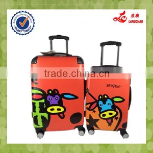 Hot Selling ABS With Wheels Printed Different Pictures Kids Cute Luggage thumbnail-2