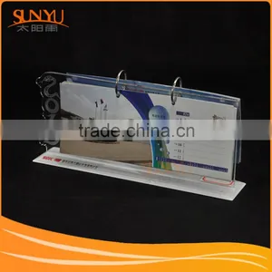 2016 Customized Plastic Clear Acrylic Table Calendar Design thumbnail-1