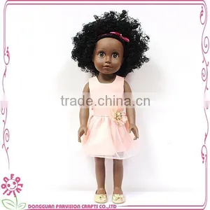 Top Sale 18 Inch Black Baby Doll With Afro Hair thumbnail-1