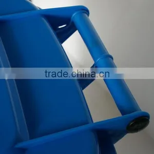 50L Outdoor Plastic PP 13 Gallon Trash Can With Wheels thumbnail-4