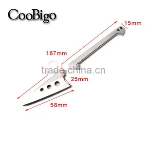 Full Edge Blade Knife / Serrated Edge Blade Knife Fishing Harpoon Flake EDC Outdoor Survival Tool#S0024-1/2 thumbnail-2