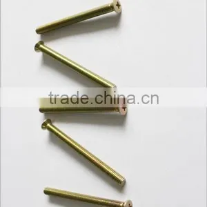 DIN965 Yellow Zinc Cross Recessed Countersunk Head Screws thumbnail-2