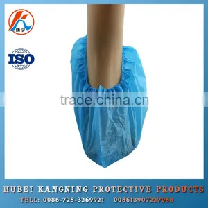 Outdoor Waterproof Blue CPE Disposable Shoe Covers thumbnail-2