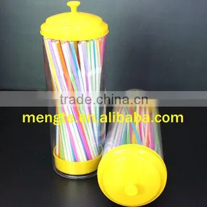 Striped Colorful Flexible Disposbale Plastic PP Drinking Straws thumbnail-1