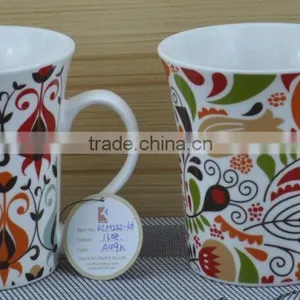 11OZ Hens Design Full Decal Print Coffee Cups, Shiny Surface Porcelain Mug, KL5004-11042 thumbnail-6