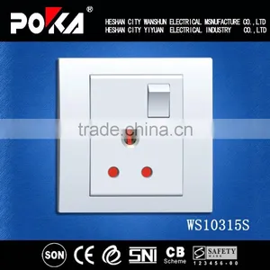 UK Type 15A Single Wall Socket and Switches, Wall Socket 220v-250V thumbnail-1