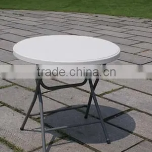Blue Color Plastic Round Coffee Table thumbnail-4