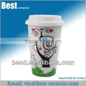 Double Wall Starbucks Ceramic Coffee Mug Without Handle thumbnail-1