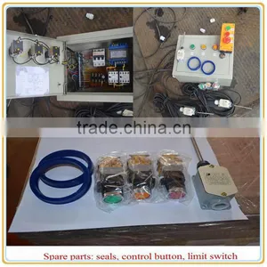 1ton Vertical Guide Rail Elevators Hydraulic Warehouse Cargo Lift thumbnail-4