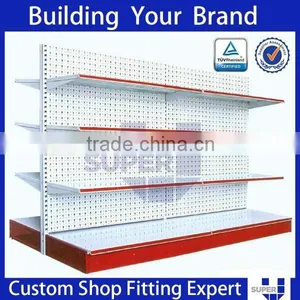MDF and Metal Supermarket Shelves Gondola Boat thumbnail-1