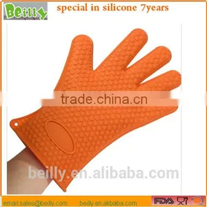 Multifunction Use Silicone Heat Resistant BBQ Oven Gloves for Kitchen thumbnail-2