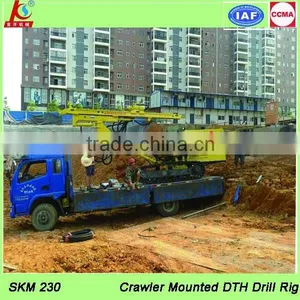 SKM230 Hybrid Power Crawler Mounted Percussion Drilling Rig thumbnail-6
