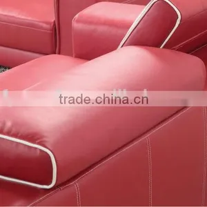 Classical Recliner Living Room Furniture Leather Sofa Sets thumbnail-3