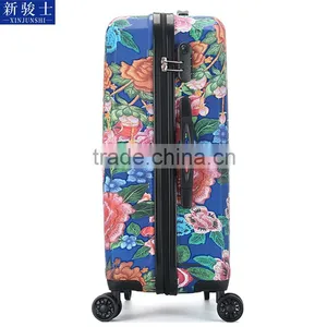 Good Quality Flower Print ABS PC Luggage Eminent Hard Luggage thumbnail-5