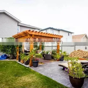 Recycled Backyard Outside Hollow Composite Wood Decking Wpc Decking Retractable Pergola thumbnail-4
