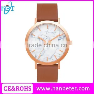 2016 High Quality the Fifth Style Japan Quartz Movt Marble Face Watch Custom Watch Design thumbnail-1