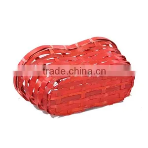 Stained Attractive Gift Basket Woven Bamboo Basket thumbnail-3