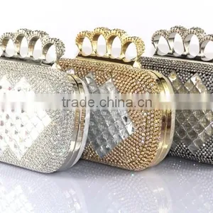 Latest Fashion Women Clutch Bags Box Clutch Evening Bag Crystal Clutch Bag thumbnail-6