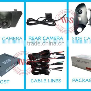 Bird View 360 Degree Car Security Camera System With Moving Guide Line thumbnail-2