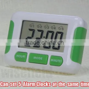 Alarm Clock 5 Groups 12/24 Hours Countdown Multi Kitchen Home House Lab Timer Count Down thumbnail-1