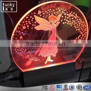 Personalized Custom LED Edge Lit Acrylic Sign,Acrylic Sign Holder thumbnail-1