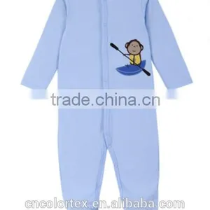 China Factory Unisex 100% Cotton Spring and Autumn Long Sleeve Baby Romper thumbnail-1