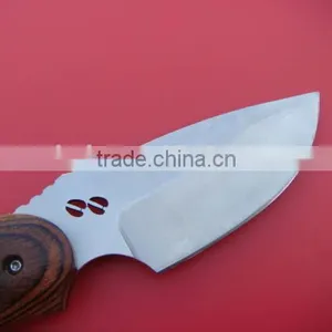 OEM 8Cr13Mov Blade Survival Knife With Color Wood Hanlde thumbnail-2