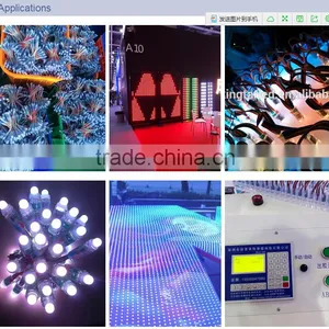 High Quality WS2811 Led Full Color Character 12mm Led Punch String thumbnail-5